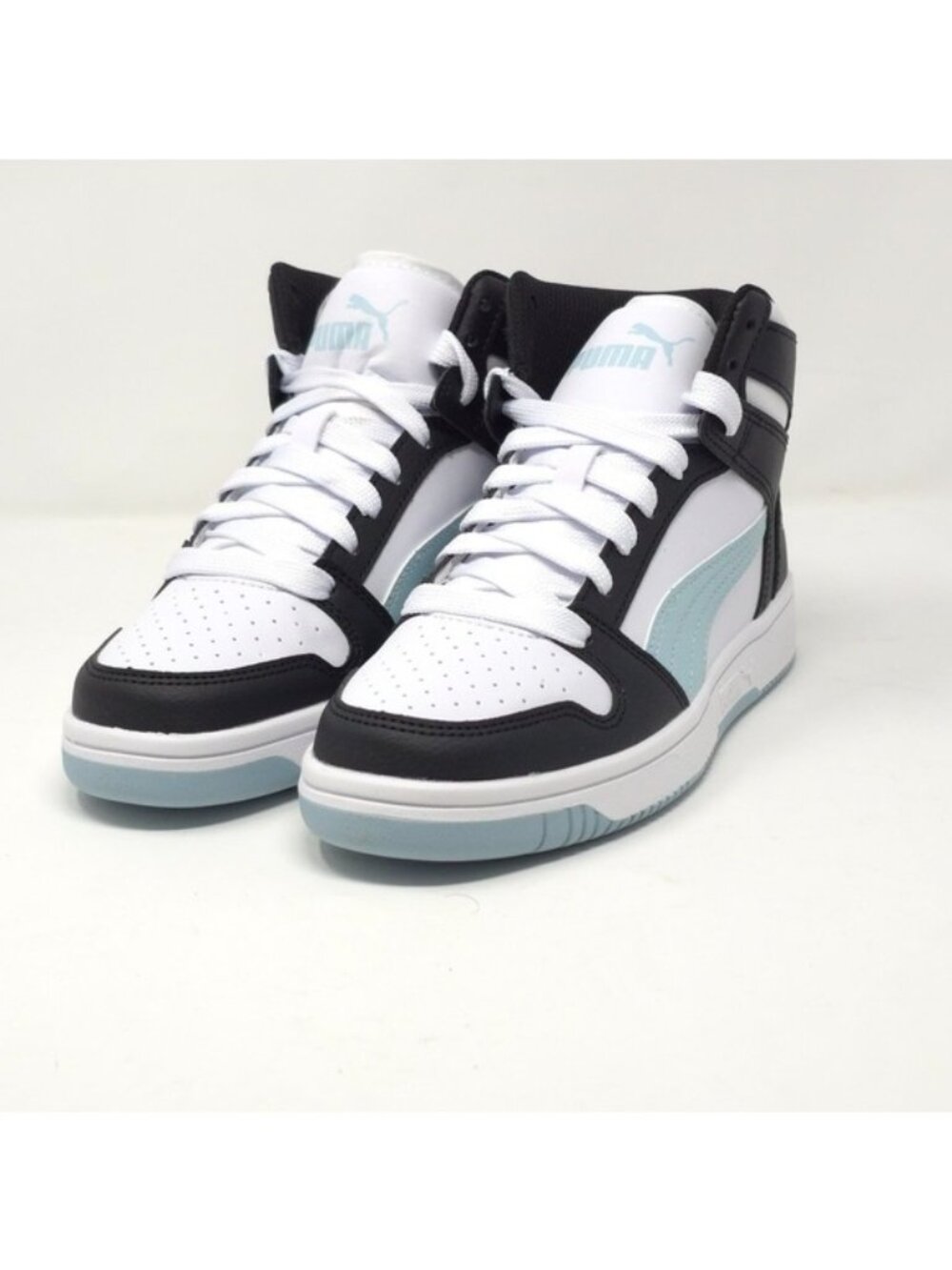 PUMA Rebound Layup Sl High Top Black, Blue, White Sneakers Casual Shoes